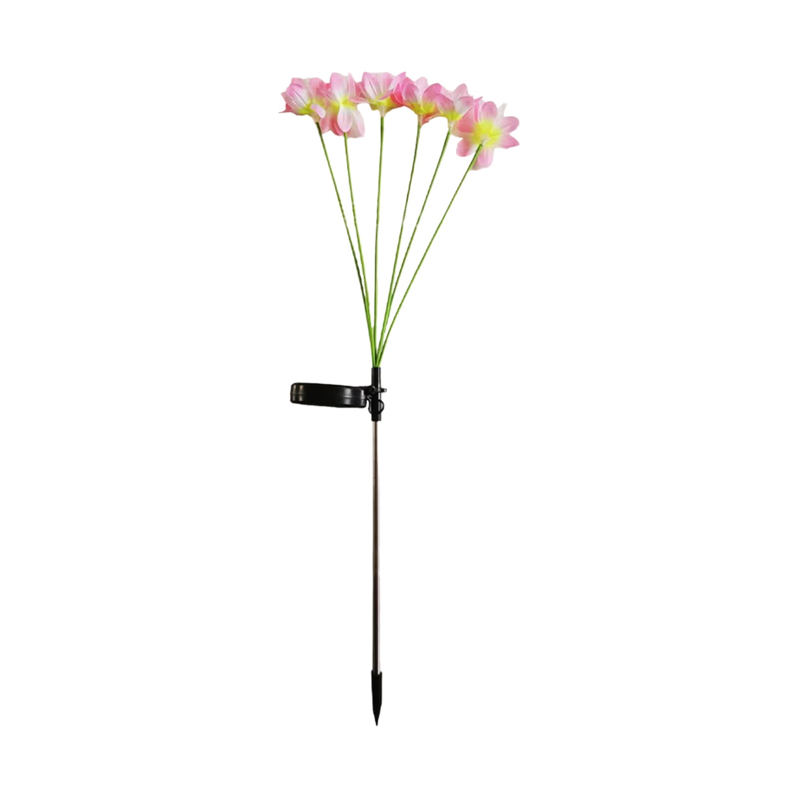 P-193 Solar Zinnia Blossom Tree Branch Lights Outdoor Garden Decoration Led Firefly Stake Lights Waterproof Patio Landscape Lighting 5.9 Inches 0.46 Lbs
