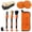 Orange/Brown, variant on YeewayVeh Leather Cleaning Brush, Long Bristle Horse Hair Car Cleaning Brush for Car Interior Leather Seat and Home Furniture
