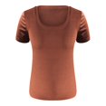 thumbnail image 4 of Womens Tops Short Sleeve Scoop Neck Ribbed Knit Fitted Casual Tops Tee Summer Slim Basic Shirts Fashion Clothes Blouses Dressy Casual Women, 4 of 4