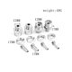 thumbnail image 3 of 4pcs Metal Hex Adapter 12mm To 17mm Wheel Hex Adapter Extension Conversion Nuts For 1/10 Rc Car,blu, 3 of 5