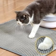thumbnail image 4 of Conlun Cat Litter Mat - 23"x17" Honeycomb Double Layer, Urine Waterproof, and Easy to Clean, 4 of 9