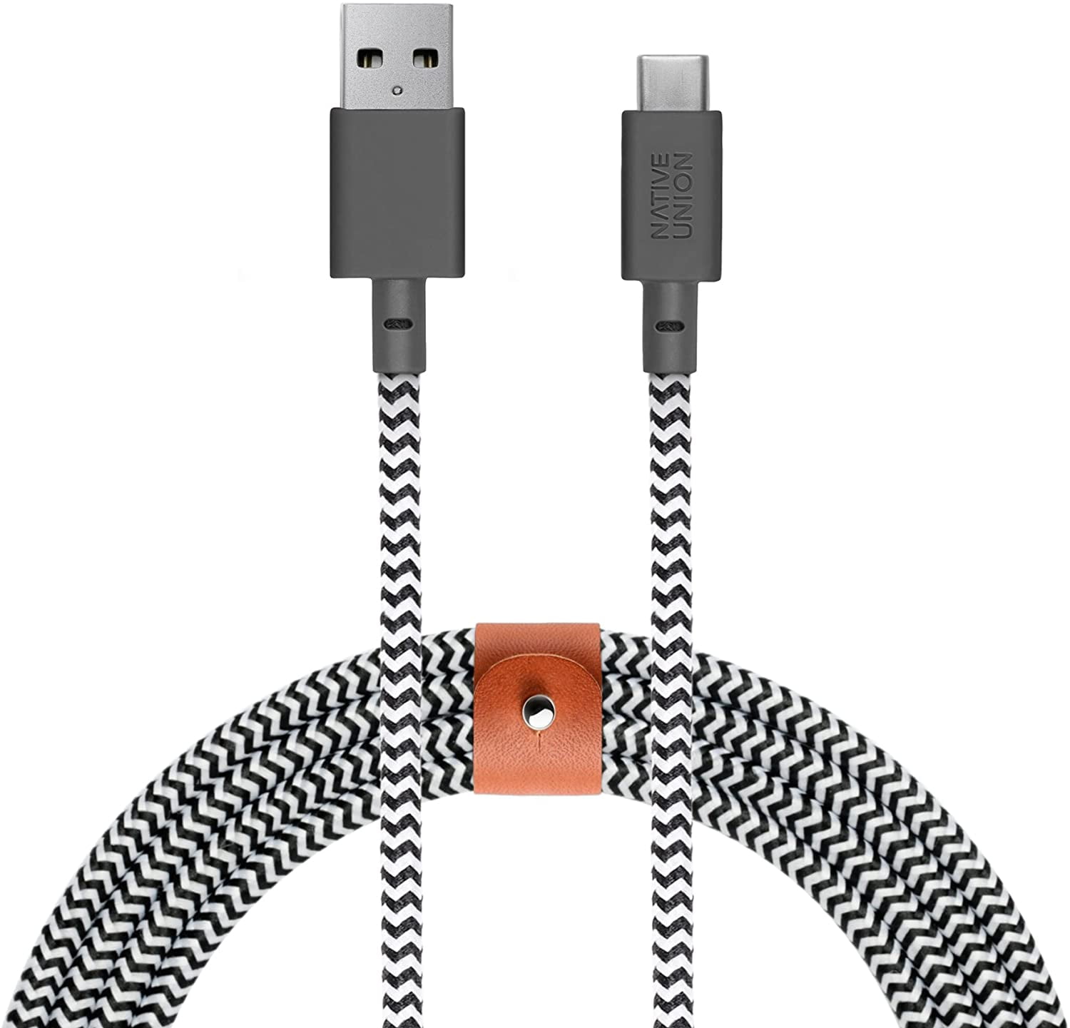 Native Union Zebra USB A To USB C Charging Cable, SuperStrong and