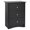 Black, variant on SONGMY Sonoma Traditional Tall Nightstand Side Table with 3 Drawers, Functional Tall 3-Drawer Bedside Table 16" D x 23" W x 29" H, White, WDC-2403