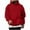 Red, variant on GigrtiJin Long Sleeve Hoodies for Men Solid Color Hooded Drawstring Pullover Sweatshirt with Pocket Mens Casul Cozy Tops