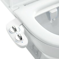 EastVita Bidet Attachment for Toilet,Self-Cleaning Dual Nozzle,Cold Water Sprayer,Pressure Control,Women Wash,White