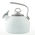 thumbnail image 2 of Chantal Tea Kettle Enamel on Steel Whistling Teakettle, 1.8 quart, White, 2 of 3