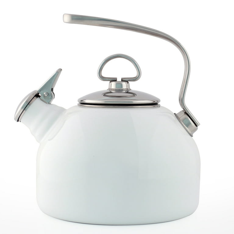 Chantal - Classic 1.8 qt. Enamel-on-Steel Tea Kettle / White