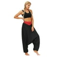 thumbnail image 1 of Solid Color Men'S And Women'S Casual Bloomers Loose Hip-Hop Style Wide-Leg Crotch Pants, 1 of 6