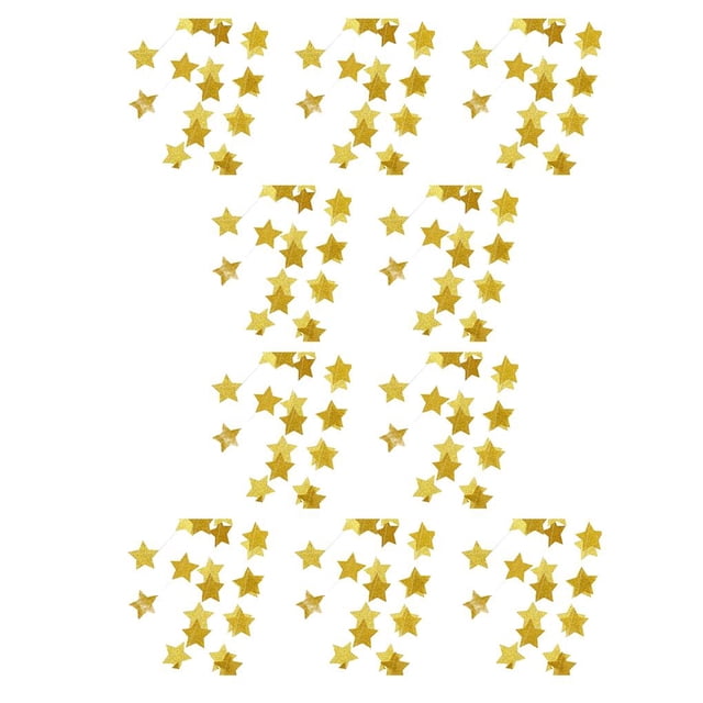 Bewildely 1 Juego de decoraciones para fiestas, interesante, delicado, pequeño colgante, estrellas únicas para interiores, accesorios de estrellas para tipo 25 10piezas Bewildely CBP334241
