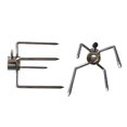thumbnail image 1 of 2 Pieces Grill Forks Stainless Manual Meat Spit Portable Steel Barbecue Skewer Reusable Portable Meat Spit Cooking Heats Resistant Rotisserie Accessory, 1 of 4