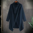 thumbnail image 4 of BAETEUY Men Cloak Coat with High Collar - Long Sleeve Street Style Windbreaker, 4 of 8