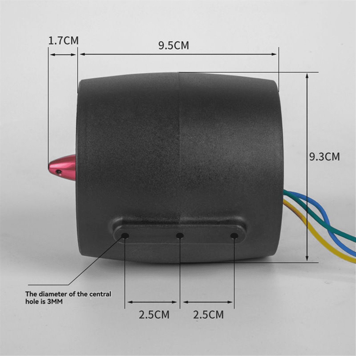 400W Brushless Motor Underwater Thruster for Kayaks Paddle Boards Counterclockwise,1 x Boat Motor,Black