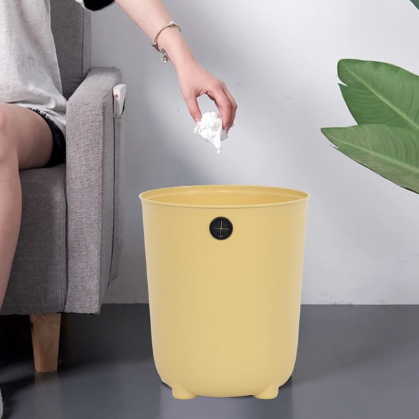 Isvgxsz Clearance Round Plastic Bathroom Garbage Can,Wastebasket, Garbage Bin, Trash Can for Bathroom, Bedroom, and Kids Room - Small Bathroom Trash Can