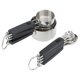 thumbnail image 2 of Juego de taza y cuchara medidora de acero inoxidable 304 resistente, 8 piezas, diseño más grueso para una medición precisa de la cocción y el horneado en la cocina, 2 of 8