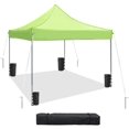 thumbnail image 2 of VICTAL 10' x 10' Pop-up Canopy with Straight Legs Wedding Party Tent Folding Gazebo Beach Canopy with Carry Bag, Green, 2 of 7