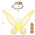 thumbnail image 5 of Funcredible Fairy Costume Accessories Set | Fairy Wings, Fairy Crown with Glitter | Gold Tooth Fairy Wings, 5 of 5