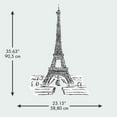 thumbnail image 6 of Eiffel Tower Sketch Peel and Stick Giant Wall Decals, 6 of 7
