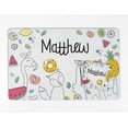 thumbnail image 2 of Printtoo Personalized Placemat & Coaster Set For Kids Toddlers,Birthday Gift For Boys,Gift For Girls,Tropical-11x17 Inch, 2 of 6