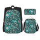 thumbnail image 1 of Easygdp Lephants in the Jungle Mochila para Niños y Niñas con Set de Caja de Almuerzo y Estuche para Lápices 3 en 1, Mochila Escolar Estampada para Adolescentes, 1 of 7
