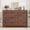 6 drawers-Walnut, variant on TEQIN Dresser for Bedroom with 5 Drawers 6 Drawers,Wide Modern Dressers Chest of Drawers,Sturdy Base,Minimalist Linear Design,Wooden Closet Clothes Organizer for Bedroom,Hallway