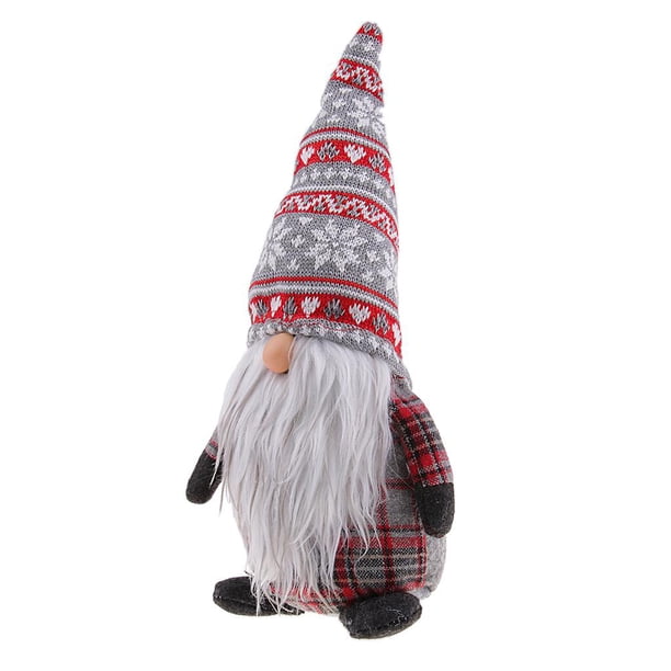 Lindo muñeco de peluche de Navidad de Santa Gnomo 14 en decoración de de para Gorra roja BLESIY Muñeca de Navidad
