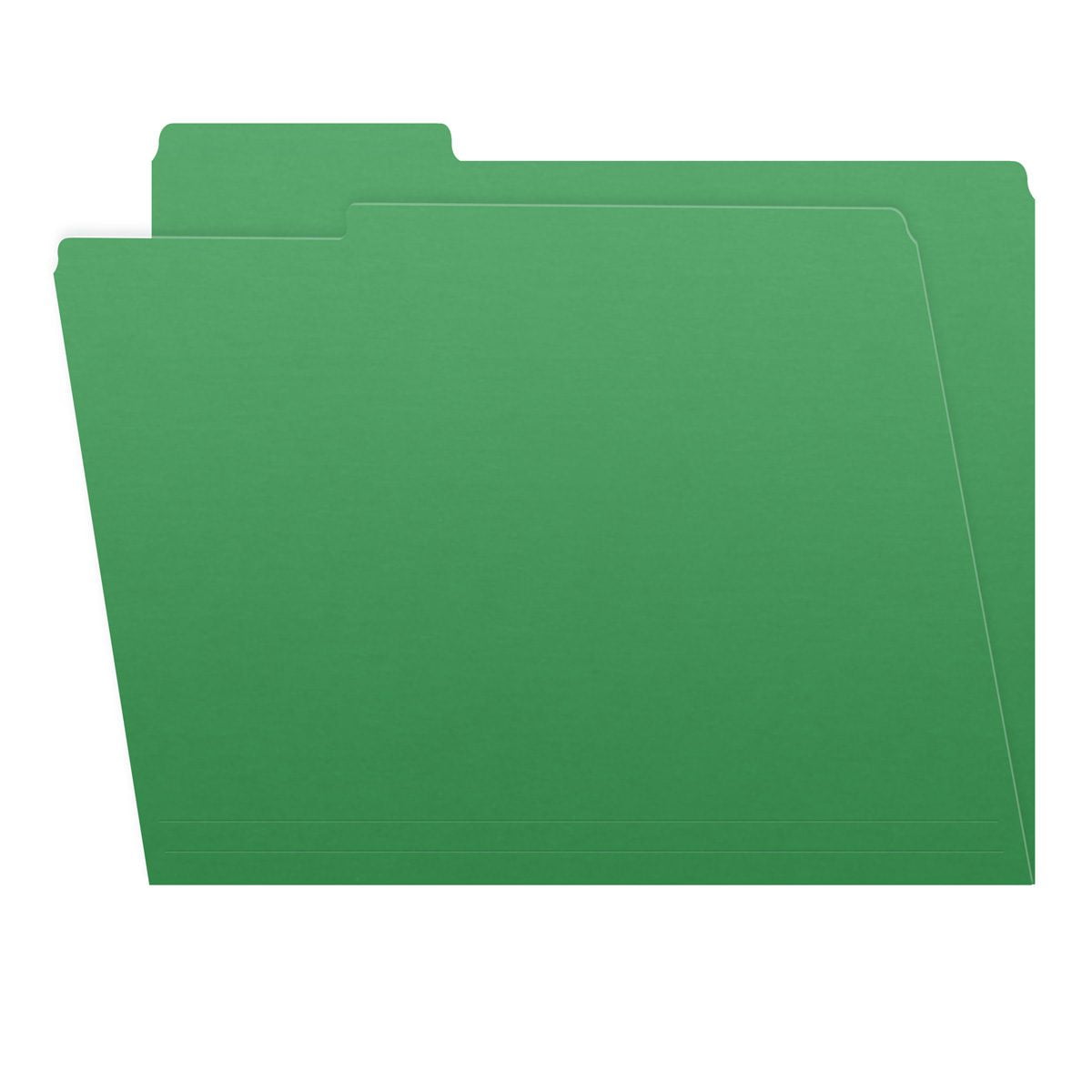 File Folders, 1/3 Cut Top Tab, Letter Size, Perfect for Organizing Documents in File Drawers, Box of 100 (Green)