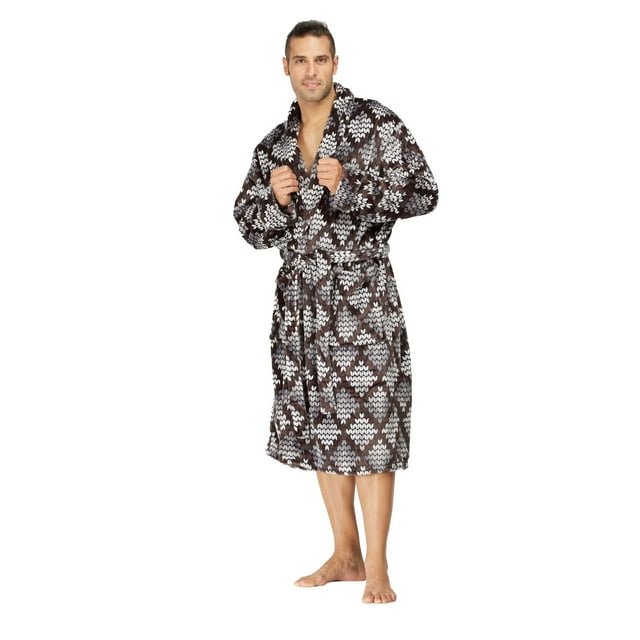 Peignoir pour Homme en Molleton Doux à Col Châle