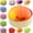 Gradation Orange, variant on Dumpling Squishy Fidget Toys with Steamer Basket,Dumplings Squishy Stress Balls Fidget Sensory Toys, Mystery Dumplings Squishy Soft Squeeze Decompression Dough for Adults