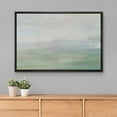 thumbnail image 2 of PixonSign Framed Canvas Print Wall Art Pastel Watercolor Green Blue Landscape Abstract Shapes Illustrations Modern Art Decorative Minimal Relax/Calm for Living Room, Bedroom, Office - 24"x36" Black, 2 of 5