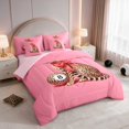 thumbnail image 2 of Erosebridal 8 Ball Twin Bedding Crimson Cheetah Bedding Comforter Set, Crimson Cheetah 7-Piece, 2 of 6