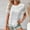 White, variant on SNKSDGM Casual Easter Shirts Women's Tops 3/4 Sleeve V Neck Women's Lace Top Crochet Crew Neck Short Sleeve Fashion Summer Loose Tee Casual T Shirt Casual Tops for Women Trendy Long Sleeve