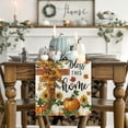thumbnail image 2 of SM-XLHN Cross Pumpkins Fall Table Runner, Bless This Home Seasonal Autumn Kitchen Dining Table Decoration for Home Party Decor 13x72 Inch, 2 of 6