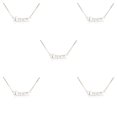 thumbnail image 2 of Collar elegante Minnieouse Doce signos del zodiaco tema amistad colgante para amantes Cáncer Plata 5piezas, 2 of 5