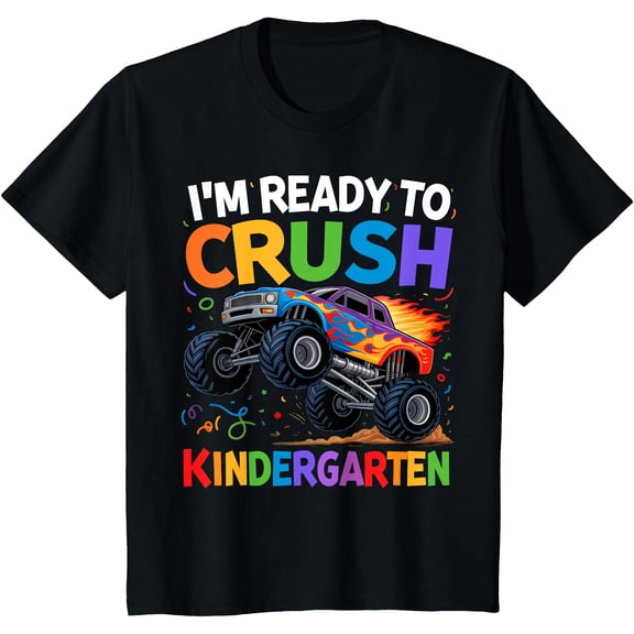 Kids I'm Ready To Crush Kindergarten First Day of Kinder Boys T-Shirt, Unisex T-Shirt