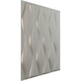 thumbnail image 2 of Ekena Millwork 19 5/8"W x 19 5/8"H Ariel EnduraWall Decorative 3D Wall Panel, Textured Metallic Silver (Covers 2.67 Sq. Ft.), 2 of 6