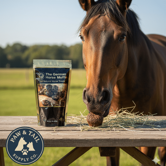 The German Horse Muffin Whole Grain Soft Chewy Treats 1LB