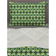 thumbnail image 3 of Yellow and Green Comforter & Sham Bedding Set, Digitally Generated Big and Small Circles, 3 pcs Duvet Set Microfiber Filling Quilt, 5 Sizes, Fern Green Lime Green, by Ambesonne, 3 of 4