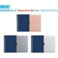 thumbnail image 6 of IBENZER 2022 2021 MacBook Air 13 inch Case M1 A2337 A2179 A1932, Hard Shell Case & Sleeve Bag & Keyboard Cover & Type C for Apple Mac Air 13 with Touch ID (2018-2022), Navy Blue, W-AT13-NVBL+3, 6 of 10