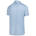 thumbnail image 3 of Men's FootJoy  Light Blue Arnold Palmer Invitational Speckle Print Lisle Polo, 3 of 4