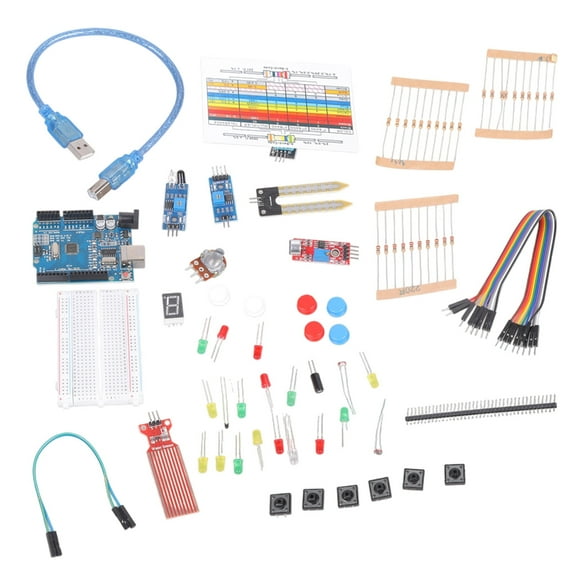 Complete Starter Kit For UNO R3 Mini-Breadboard LED Jumper Wire Button School Education Lab Breadboard with Retail Box