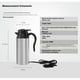 thumbnail image 5 of 12V 750ml Stainless Steel Car Electric Heating Mug Drinking Cup Travel Kettle Water Boiler for Water Tea Coffee Milk, 5 of 5