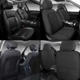 thumbnail image 7 of Front Seat Covers Fit for Nissan Versa 2006-2026, Premium Faux Leather Waterproof Breathable Anti‑Slip Seat Protectors, Black, 7 of 7