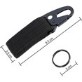 thumbnail image 2 of Mosquetón de cinturón de 5 piezas, correas de nylon con llavero Chaleco táctico antifricción Hebilla de 10 cm para exteriores, campamentos, caminatas esquí esquí Gafas de esquí, 2 of 5