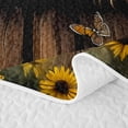 thumbnail image 5 of Erosebridal Rustic Wood Quilt King for Boys Men, Grizzly Bear Print King Coverlet Set, Brown, 3pcs, 5 of 7