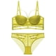 thumbnail image 5 of Conjunto de lencería sexy con encaje calado y tirantes de sujetador anticaída con realce grande y busto pequeño, 5 of 5