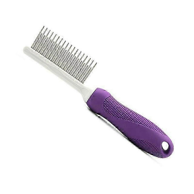 Metal Fur Detangler Tool Set for Small Animals - 2pcs Hair Buster Comb for Dogs, Cats & Rabbits Grooming
