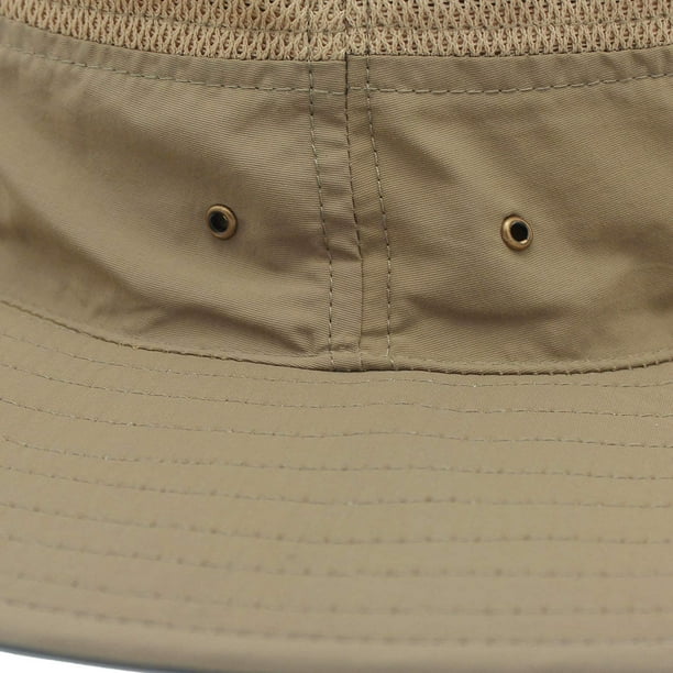 Men's Sun Hat UPF 50+ Wide Brim Bucket Hat Windproof Fishing Hats 