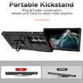 thumbnail image 5 of for Samsung Galaxy S24 Ultra Case, Soft TPU & Hard PC Anti-scratch Sliding Cover Full Protection Ring Stand Rotating Kickstand Holder Magnetic Shockproof Phone Case Cover for Galaxy S24 Ultra,Black, 5 of 9