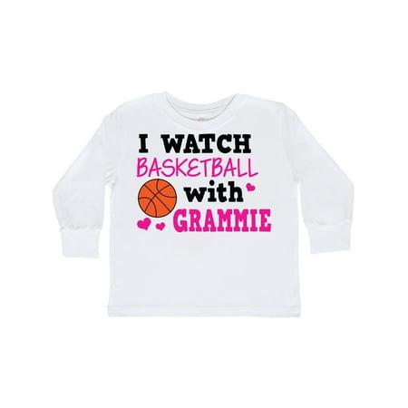 

Inktastic I Watch Basketball with Grammie Gift Toddler Toddler Girl Long Sleeve T-Shirt