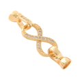 thumbnail image 1 of Tachiuwa Bracelet Clasp '8' Character Beading Crafts Shiny Multipurpose Jewelry Clasp Gold, 1 of 9